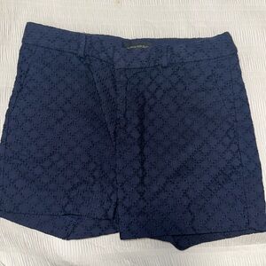 Banana Republic Eyelet Navy Blue shorts.